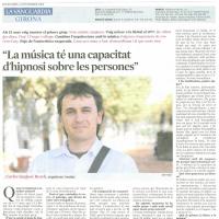 Entrevista a Sanjosex a la secció gironina de la Vanguardia 2008-10-14